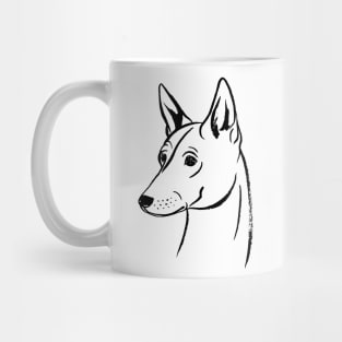 Basenji (Black and White) Mug